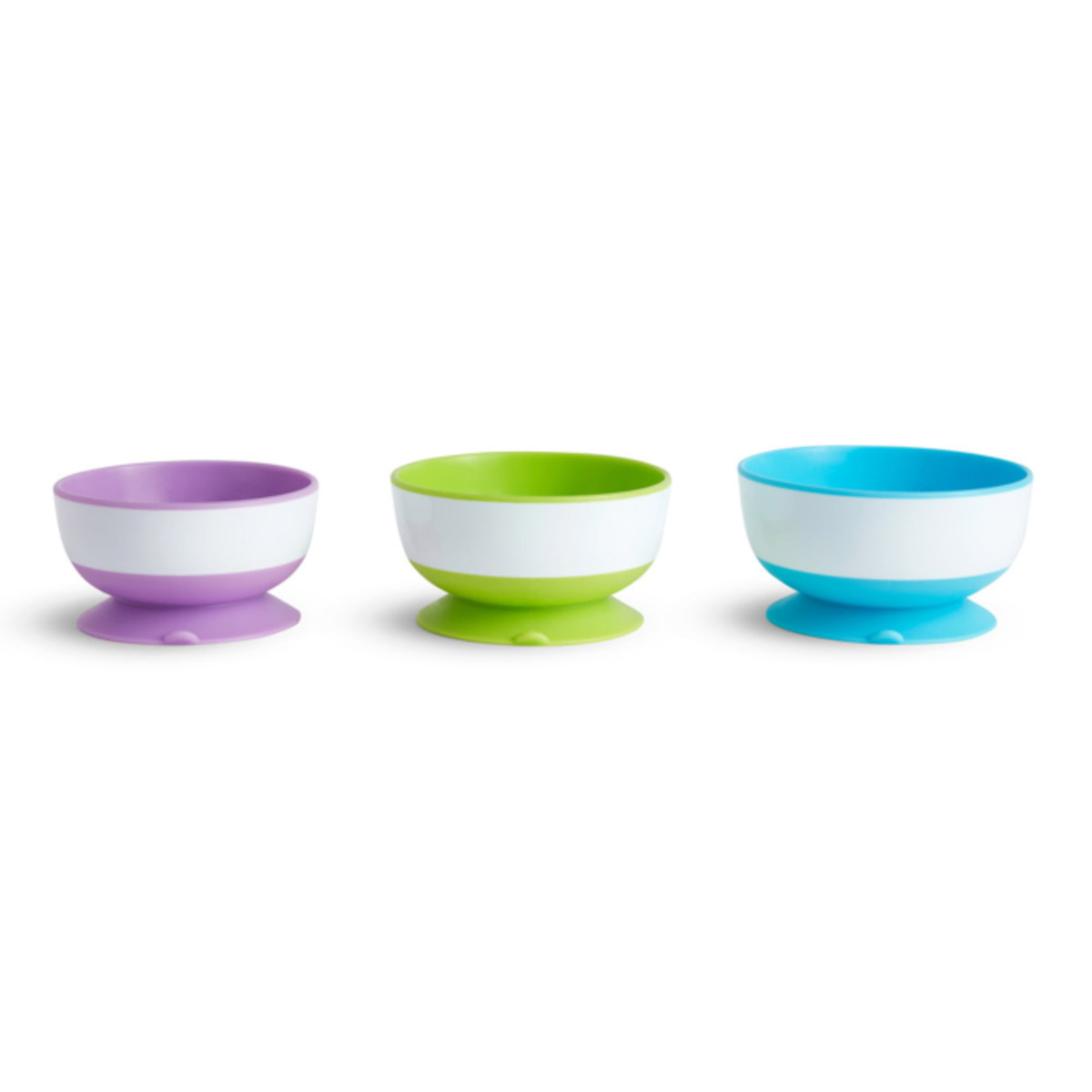 Buy Munchkin Stay Put Suction Bowls Pack of 3 Yellow Green Blue online Mothercare Saudi Arabia