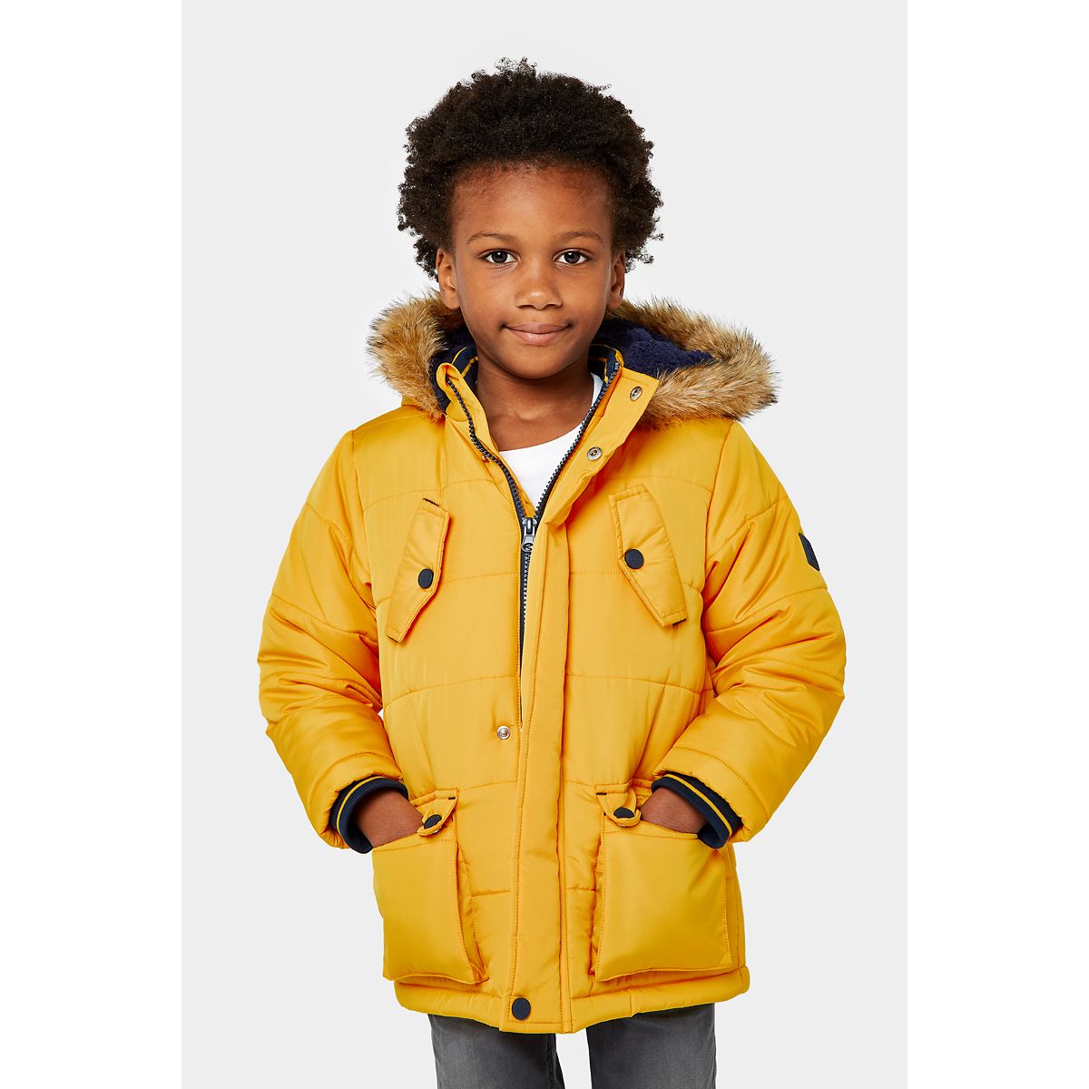 Buy Mustard Padded Parka online Mothercare Saudi Arabia