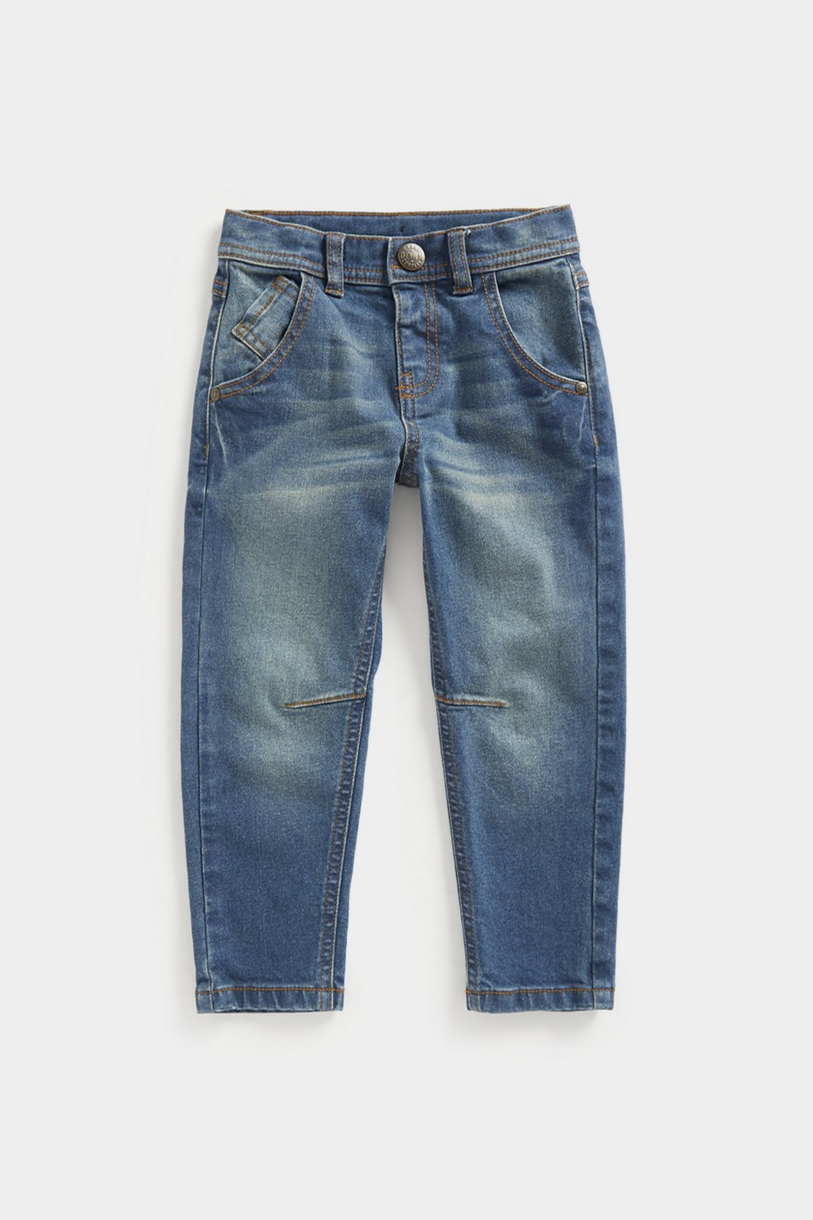 Mid-Wash Denim Jeans