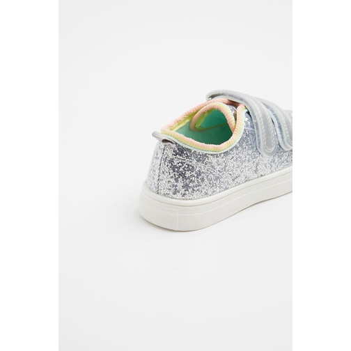 Silver glitter canvas sales shoes