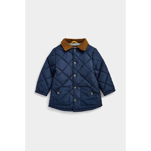 Boys navy sales quilted jacket